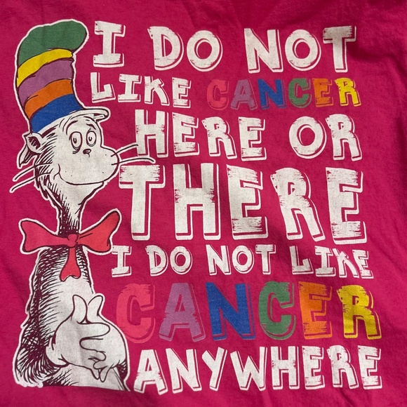 Breast Cancer Dr.Seuss Longsleeve Graphic Tee - Picture 2 of 4